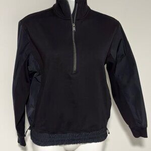 ATHLETA BLACK 3/4 ZIP JACKET XXS